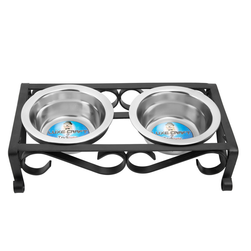 Indipets Wrought Iron Elevated Feeder & Reviews Wayfair